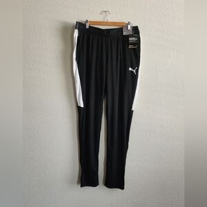 Puma Slim Fit Speed Pants Size XL Black White Performance Unisex Pants NEW